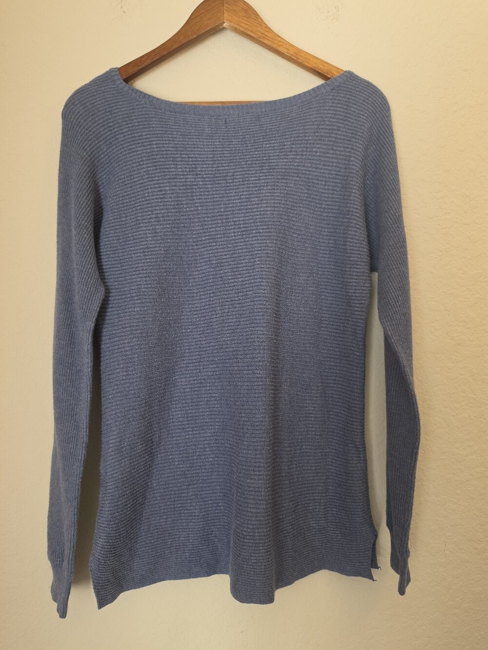 Gap Ribbed Sweater Womens‎ Large Blue Casual Lightweight Loungewear Top - Picture 4 of 6